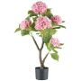 Flor decorativa hortensia ZOLFI en tronco, rosa, 85 cm