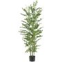Palmera cola de pez artificial TYNES, difícilmente inflamable, 150 cm