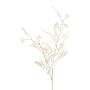 Rama decorativa de eucalipto ZILFOR con flores, blanca, 80 cm