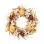 Corona decorativa corona de flores JIRLO, rosa, hortensia, multicolor, Ø 40 cm