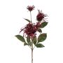 Rama decorativa de crisantemo MIRANE, rojo burdeos, 70 cm