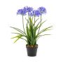 Planta artificial Agapanthus LESEDA en maceta decorativa, azul, 65 cm