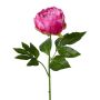 Flor artificial de peonía SEDFY, rosa oscuro, 60 cm