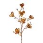 Rama de flores artificiales de magnolia JESTER, oro viejo, 105 cm