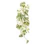 Planta artificial colgante Scindapsus NAVIRT en varilla, verde-blanca, 90 cm