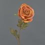 Rosa artificial NAJMA, naranja, 65cm, Ø11cm