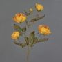 Rama de rosas artificial SITARA, naranja-amarillo, 75cm, Ø5-8cm
