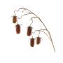 Cardo silvestre artificial LORCAN, marrón-rojo, 120cm, Ø6-8cm