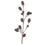 Rama de abeto artificial TEGMEN con piñas de abeto, marrón oscuro, 100cm