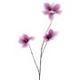 Rama artificial de magnolia FLAVA, rosa oscuro-blanca, 85 cm