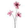 Rama artificial de magnolia FLAVA, rosa-blanca, 85 cm