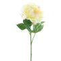 Flor decorativa de peonía CORDOBA, amarillo claro, 55 cm