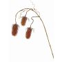 Cardo silvestre artificial LORCAN, marrón-rojo, 90cm, Ø6-8cm