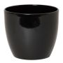 Macetero de cerámica para plantas TEHERAN BASAR, negro, 12cm, Ø13,5cm