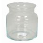 Porta velas de cristal HANNA OCEAN, transparente, 12cm, Ø12cm