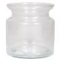 Porta velas de cristal HANNA OCEAN, transparente, 15cm, Ø15cm