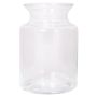 Porta velas de cristal HANNA OCEAN, transparente, 20cm, Ø14cm