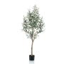 Olivo decorativo CLAYTON, tronco artificial, con frutos, 140cm