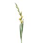 Gladiolo artificial AJNUR, amarillo, 125cm