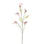 Rama artificial de cala KASUMI, rosa y blanco, 85 cm