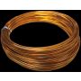 Alambre de aluminio TANEA, lacado en dorado, 12 m, Ø 2 mm