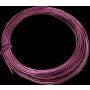 Alambre de aluminio TANEA, lacado en rosa, 12 m, Ø 2 mm