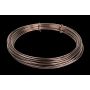 Alambre de aluminio TANEA, lacado en marrón, 12 m, Ø 2 mm