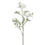 Rama decorativa de crisantemo FALTON, blanca, 55 cm