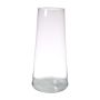 Jarrón de cristal transparente MAX, para velas, 40cm, Ø18,5cm