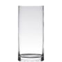Florero de cristal decorativo SANSA EARTH, transparente, 35cm, Ø12cm
