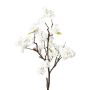 Rama decorativa de cerezo ornamental VRELTA con flores, blanca, 85 cm