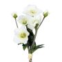 Ramo de rosas de Navidad artificiales TRUNDE, blanco, 35 cm