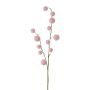 Rama artificial de euforbia globosa YANIKA, con frutos, rosa, 105 cm