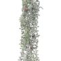 Adorno colgante de alerce WODRI, varilla, piñas, helado, blanco-verde, 125 cm