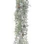Guirnalda decorativa de alerce WODRI, piñas, congelada, blanco-verde, 190 cm