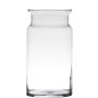 Jarrón de cristal decorativo HANNA EARTH, transparente, 29,5cm, Ø15cm