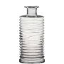 Frasco de vidrio STUART con muescas, transparente, 31cm, Ø14,5cm
