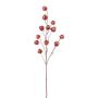 Rama artificial de physalis FRILTE con frutos, rojo metalizado, 90 cm