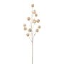 Rama artificial de physalis FRILTE con frutos, champán metalizado, 90 cm
