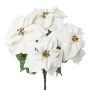 Estrella de Navidad de terciopelo DRENMA, blanca, 65 cm