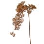Rama artificial de bola de nieve SALFHY con brotes, metalizado cobre, 90 cm