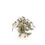 Planta artificial Tradescantia zebrina DIHALLU en maceta decorativa, verde-lila, 19 cm