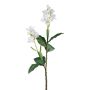 Rama artificial de caña de flor india DRAMTEL, blanca, 145 cm
