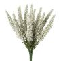 Flor artificial Erika MIRAKY, varilla, blanca, 26 cm
