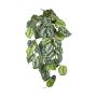 Planta colgante artificial de hiedra moteada RONELIO con varilla, difícilmente inflamable, verde y blanco, 70 cm