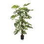 Planta artificial Filodendro Monstera Deliciosa Variegata MEBSUTA, verde y blanco, 160 cm