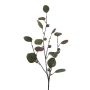 Rama artificial de eucalipto TRAVON con frutos, verde, 75 cm