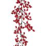 Guirnalda decorativa rosa de patata TELAND, bayas, rojo, 120 cm