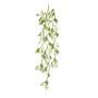 Planta colgante artificial Scindapsus LAXORE en varilla, blanca y verde, 85 cm