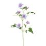 Rama de flores artificiales clemátide ZOLME, lavanda, 110 cm